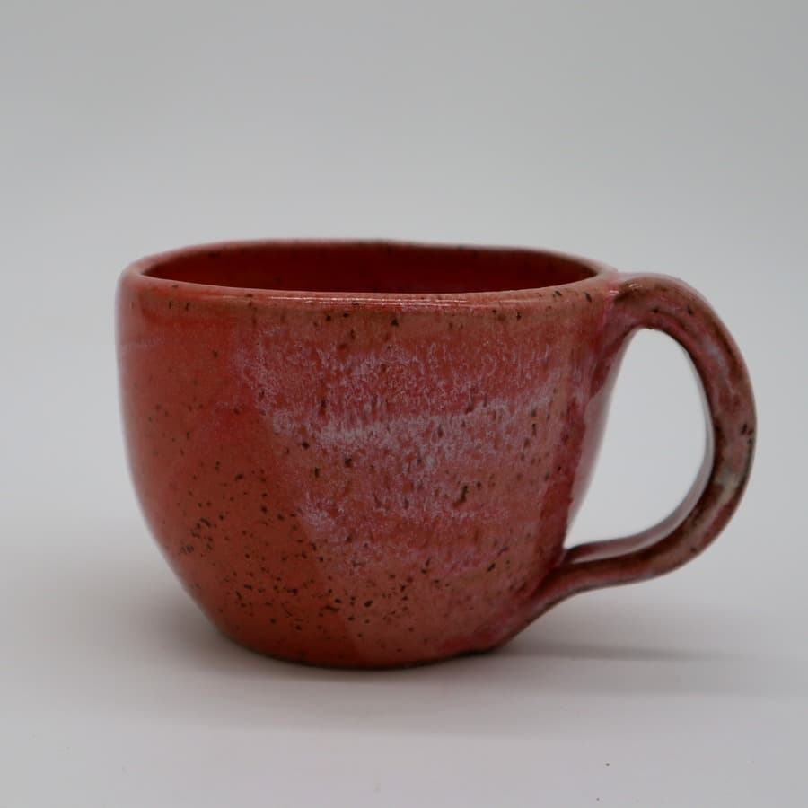 Custom handthrown rose mug — ideal for café and coffee shop orders